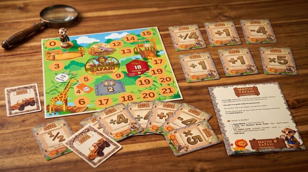 maths safari game setup